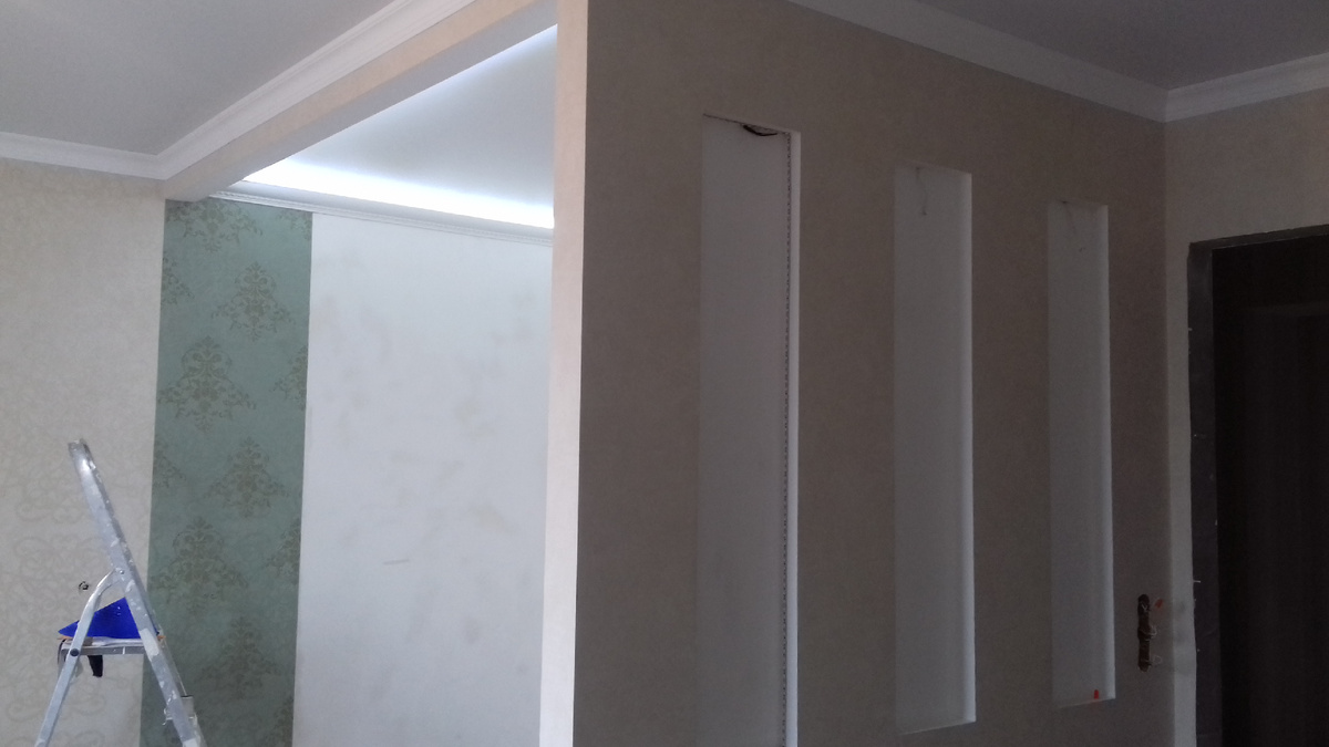 Конструкция из ГКЛ, зонирование