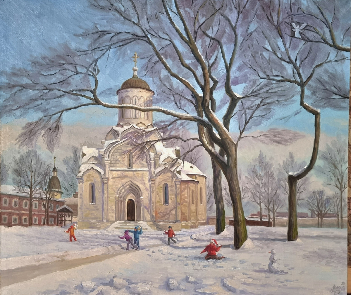 Андрианова Наталия. Под сенью ангела. Холст 60/70, масло