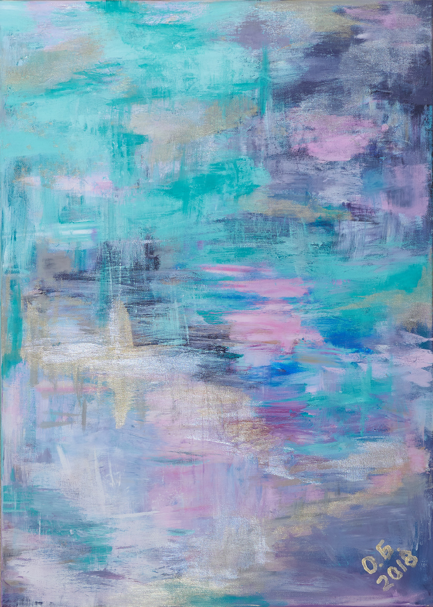 Бавыкина Ольга, Медитация, 50 на 70, акрил, 2018