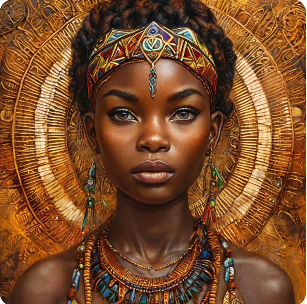 Аминате - молодая африканская богиня силы и мудрости.