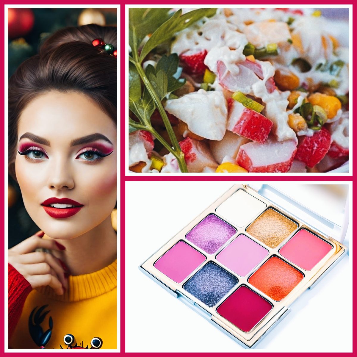 Изображения для коллажа созданы при помощи нейросети