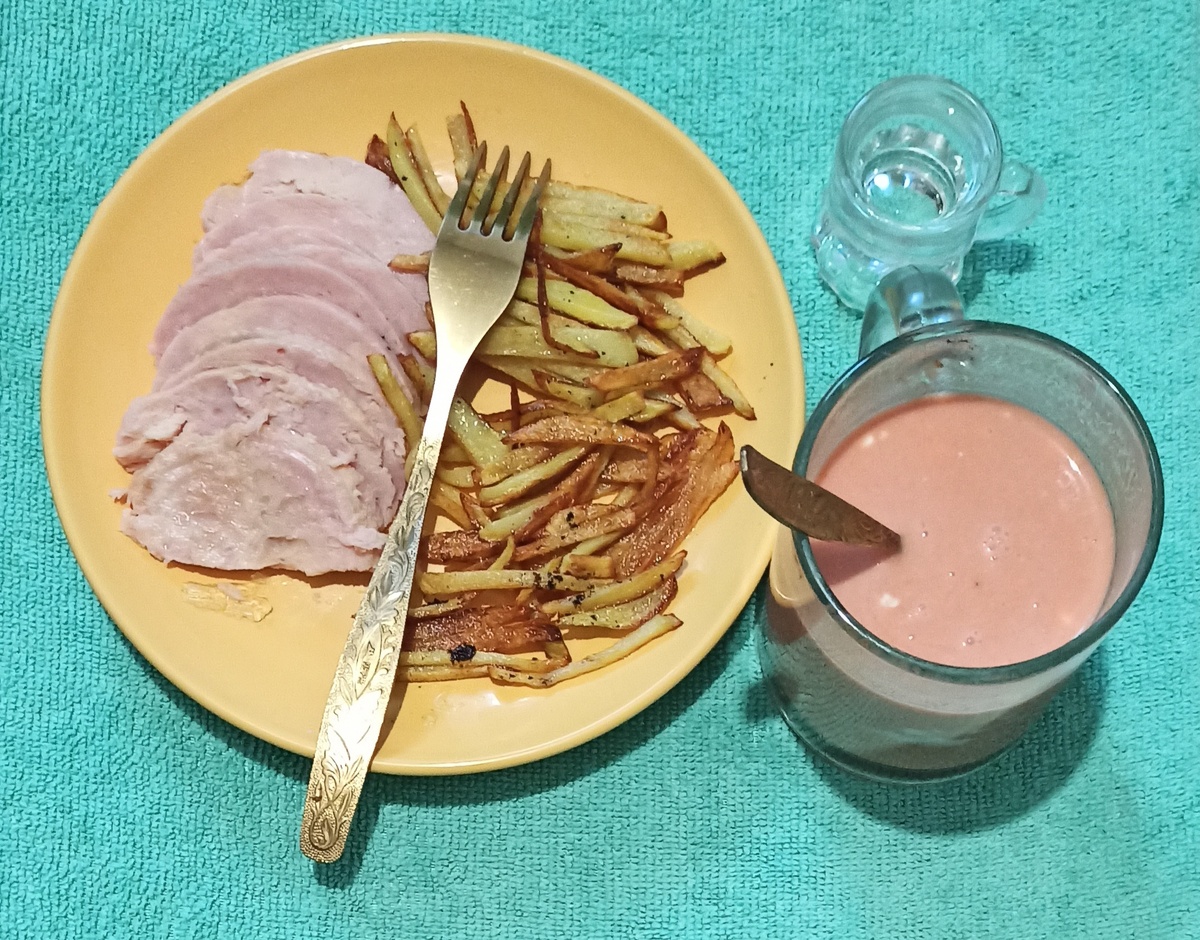 И та самая ветчина. И клюква ледянная. 