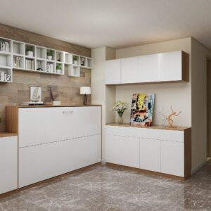 Кровать на кухне: как ее спрятать, не загромождая пространство?