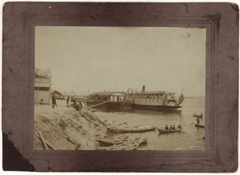 Пристань на берегу Азовского моря, г. Таганрог. К. XIX-н. XX вв. Госкаталог.