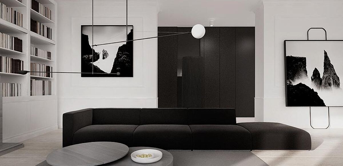 Монохромность в интерьере (фото: arkhitex.ru)