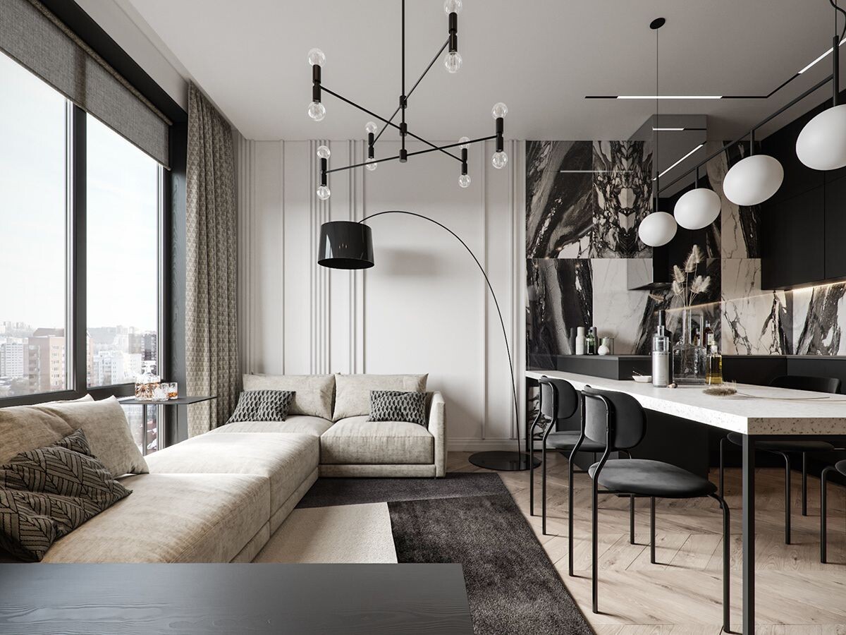 Монохромность и креатив (фото: i.pinimg.com)