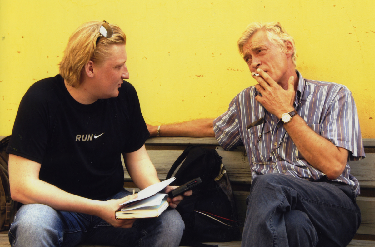 Автор канала "Пераново перо" Олег Перанов и Борис Щербаков.