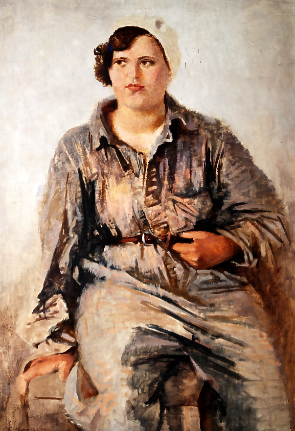 «Работница-строитель», 1934