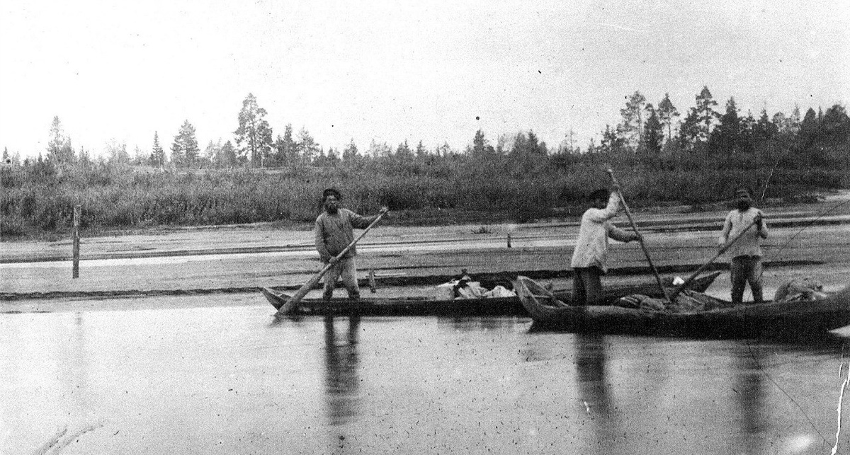 Томский Илья Иванович. "На реке Пинеге" 1921 год.