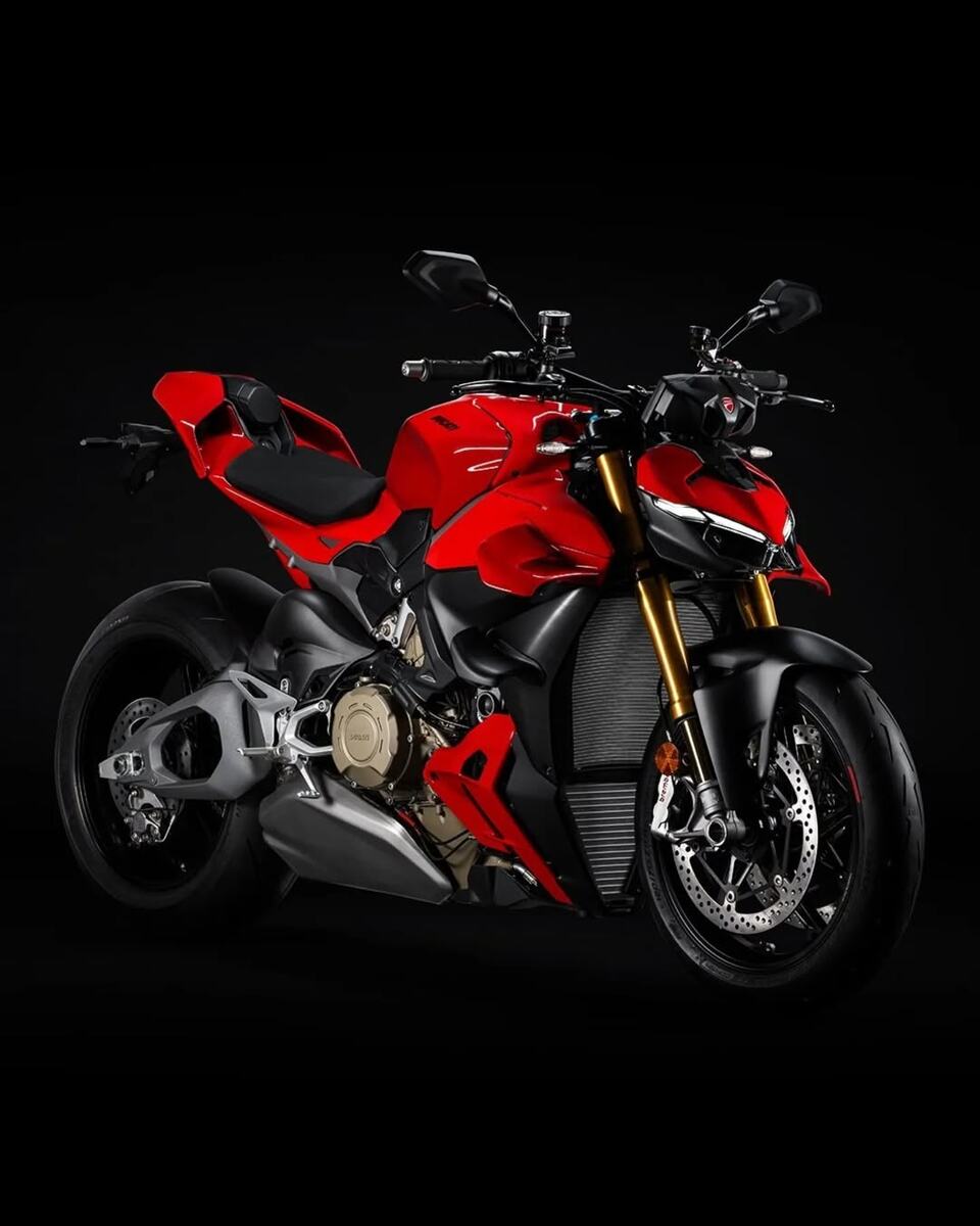 Новая форма аэродинамических винглетов и новый зядний маятник - первое, что бросается в глаза, когда смотришь на обновленный Streetfighter V4 2025 модельного года