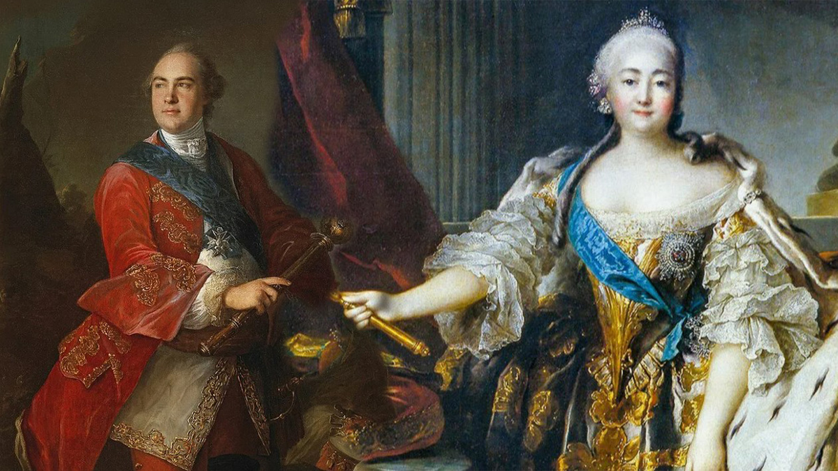 Елизавета Петровна и Алексей Григорьевич Разумовский.