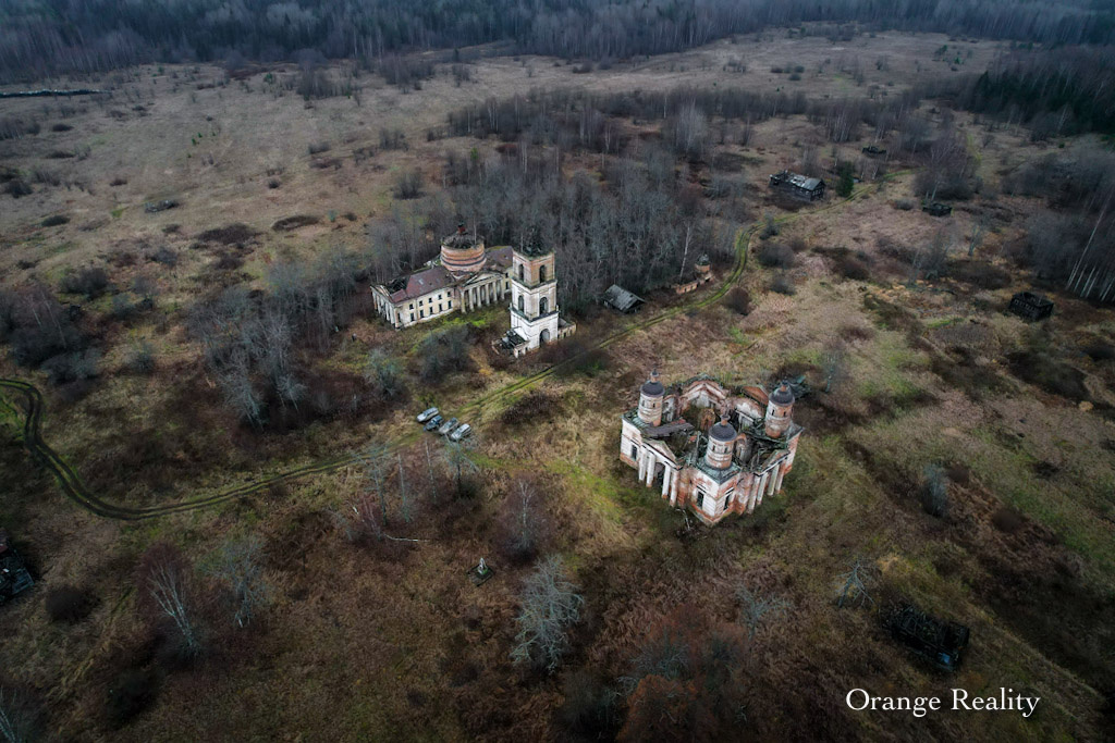 Ансамбль двух церквей, Бушнево, Костромская область