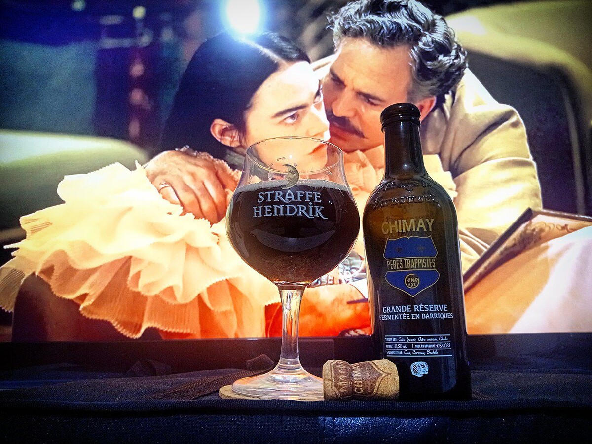 Chimay Grande Réserve Fermentée En Barriques в бокале. Фото автора