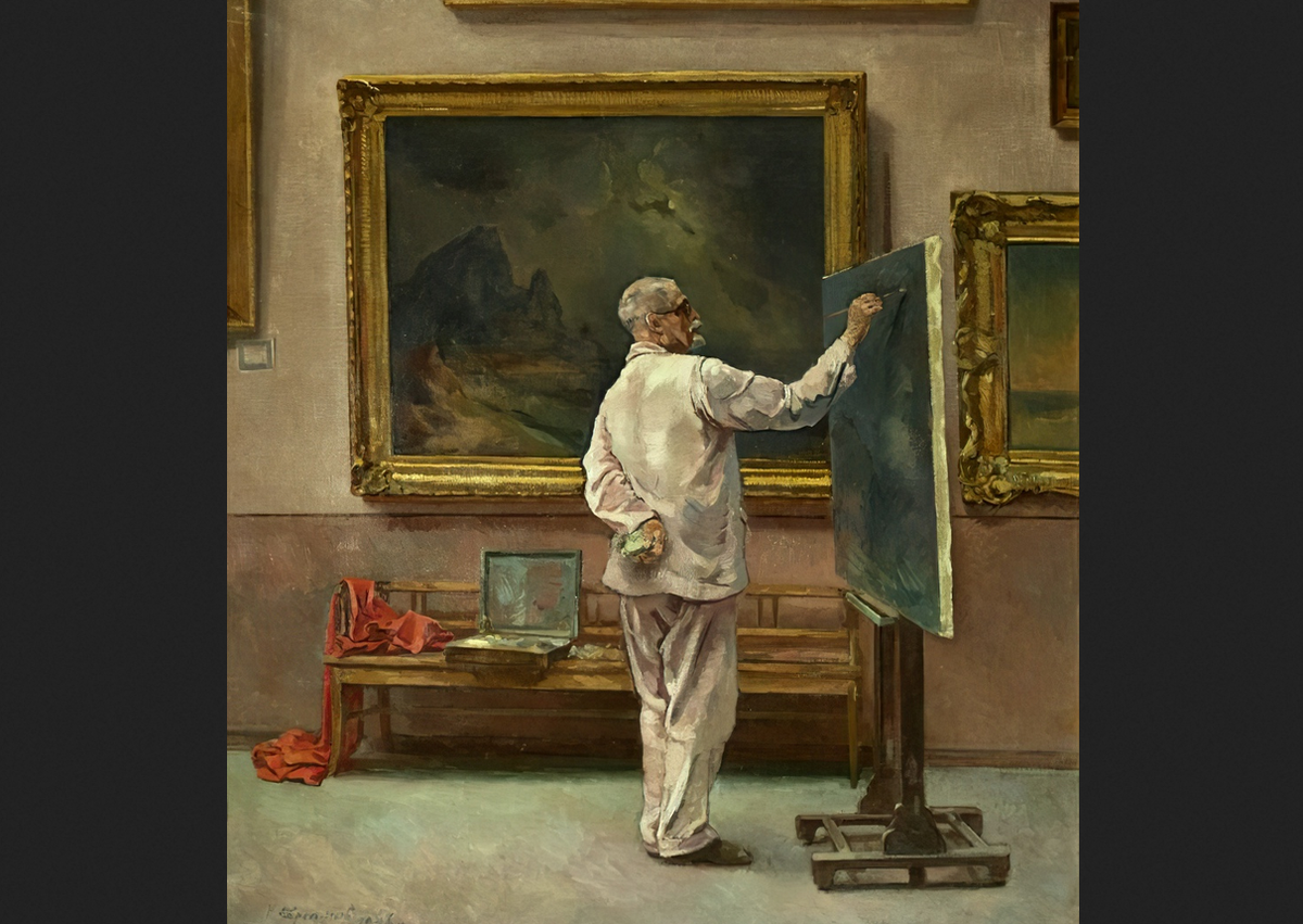 Николай Барсамов. "Портрет художника А.В.Куприна", 1946.