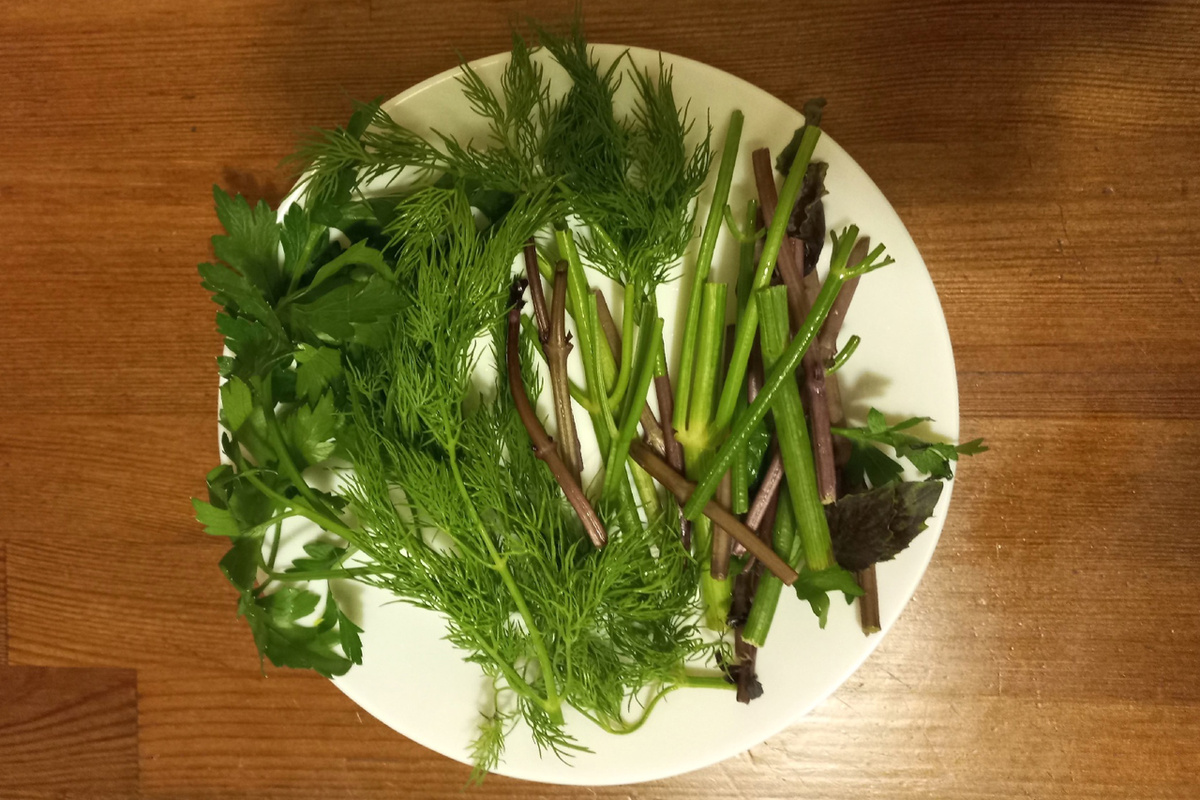 Эта тарелка скорее из моего рациона, а не из рациона мужа-вегетарианца