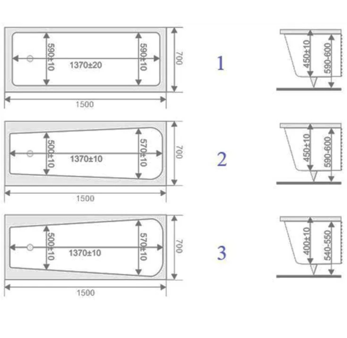 Размеры гробов 