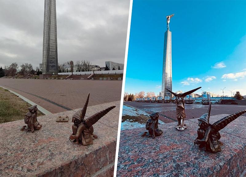 Фигурку шишиги вернули на место. Фото: «Честная Самара», «Вконтакте»