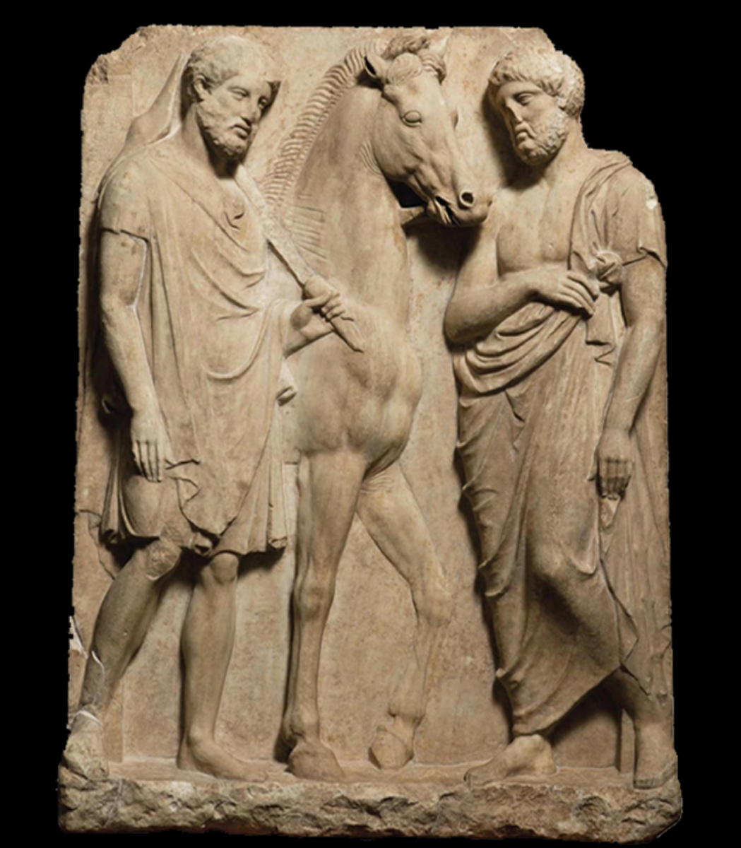 Надгробие афинского всадника. Афины, Греция. 380-е до н.э. ГМИИ им. Пушкина