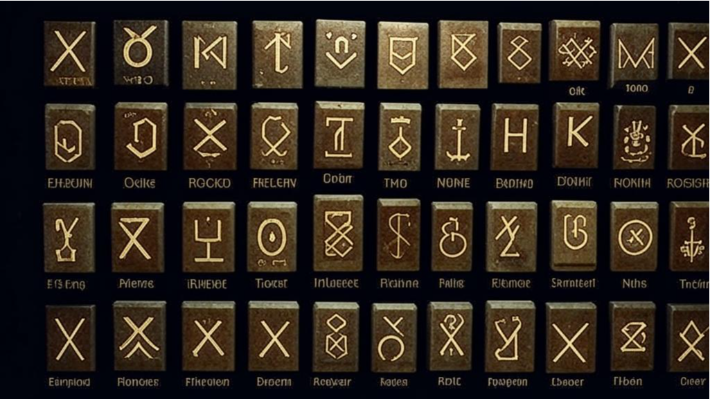 Рунические обозначения и алфавит