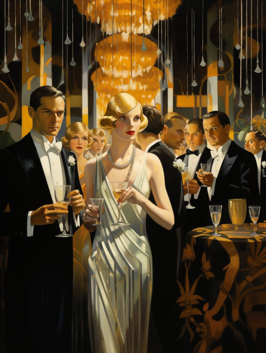 Великая вечеринка у Гэтсби, «Великий Гэтсби» Ф. С. Фицджеральд (Midjourney)