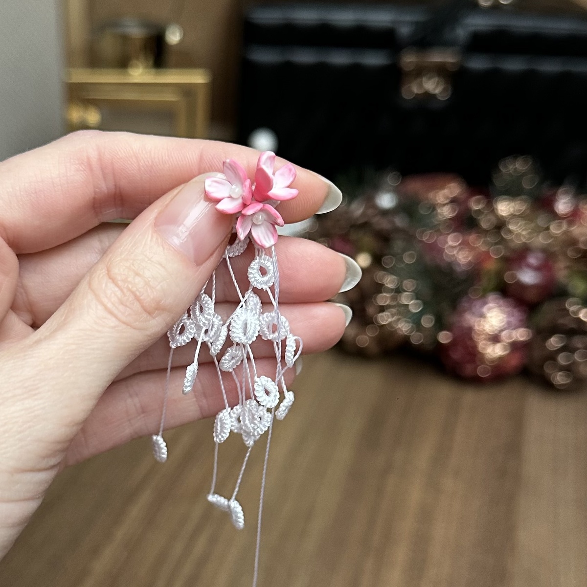 Моя вторая попытка использования полимерной глины в сочетании с фриволите