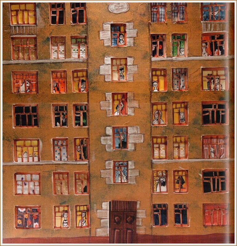 © Анна Десницкая. Илл.  к книге  О. Мандельштама «Два трамвая» - Книжный шкаф детям.