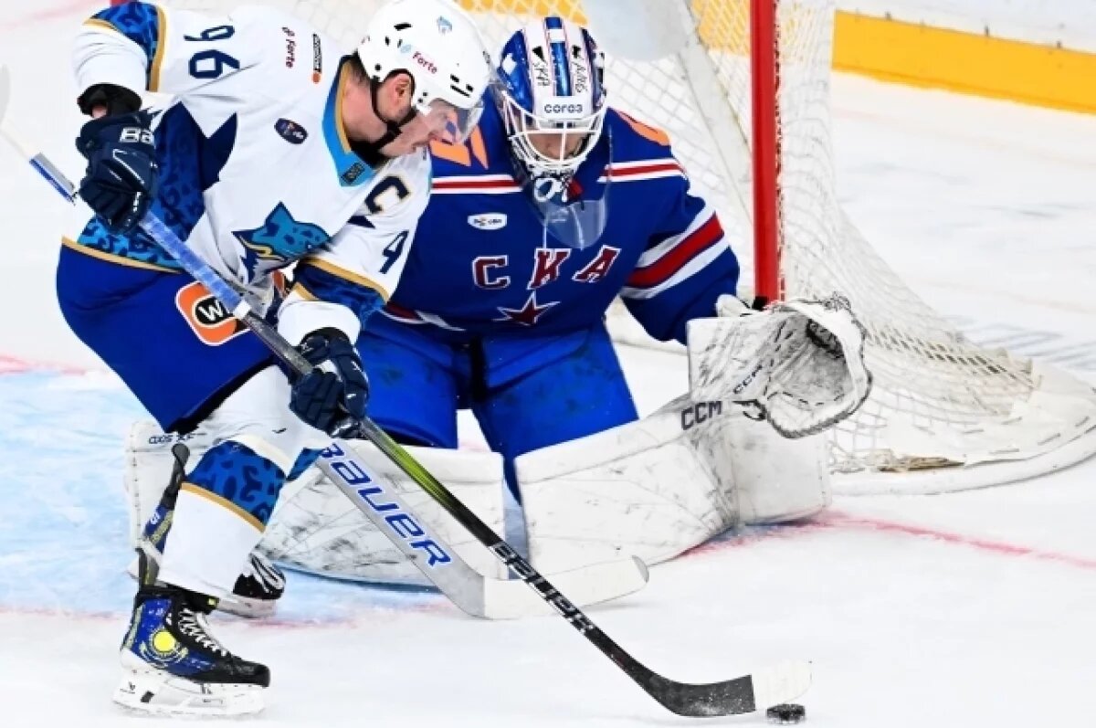    СКА одержал победу над «Барысом» на своей домашней арене в Петербурге