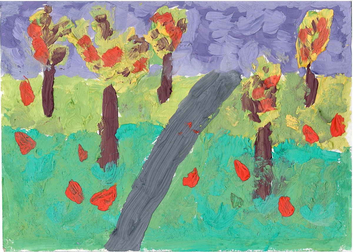 "Осенний путь" - Картина Маринетт Мортем