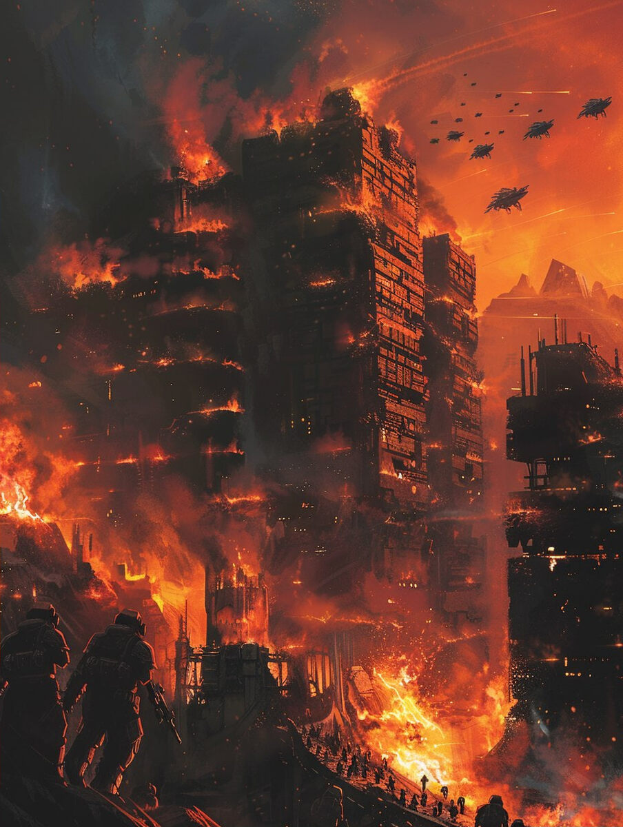 Падение Атрейдесов, «Дюна», Фрэнк Герберт (Midjourney)