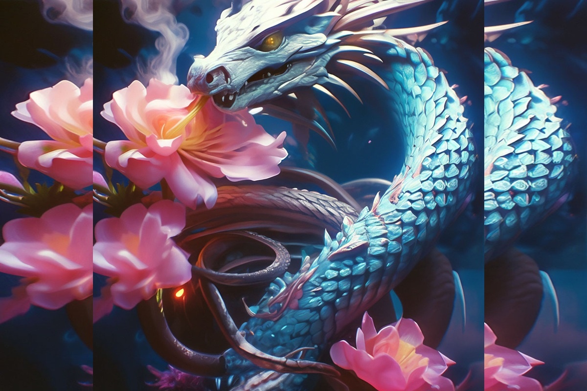 Есть немало легенд, которые связывают появление волшебных цветов со Змеем. shedevrum.ai