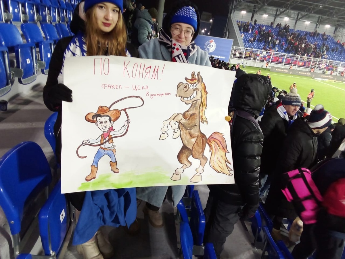 Плакат очаровательных воронежских болельщиц