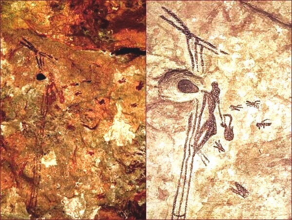Наскальный рисунок в Аранской пещере (Испания)