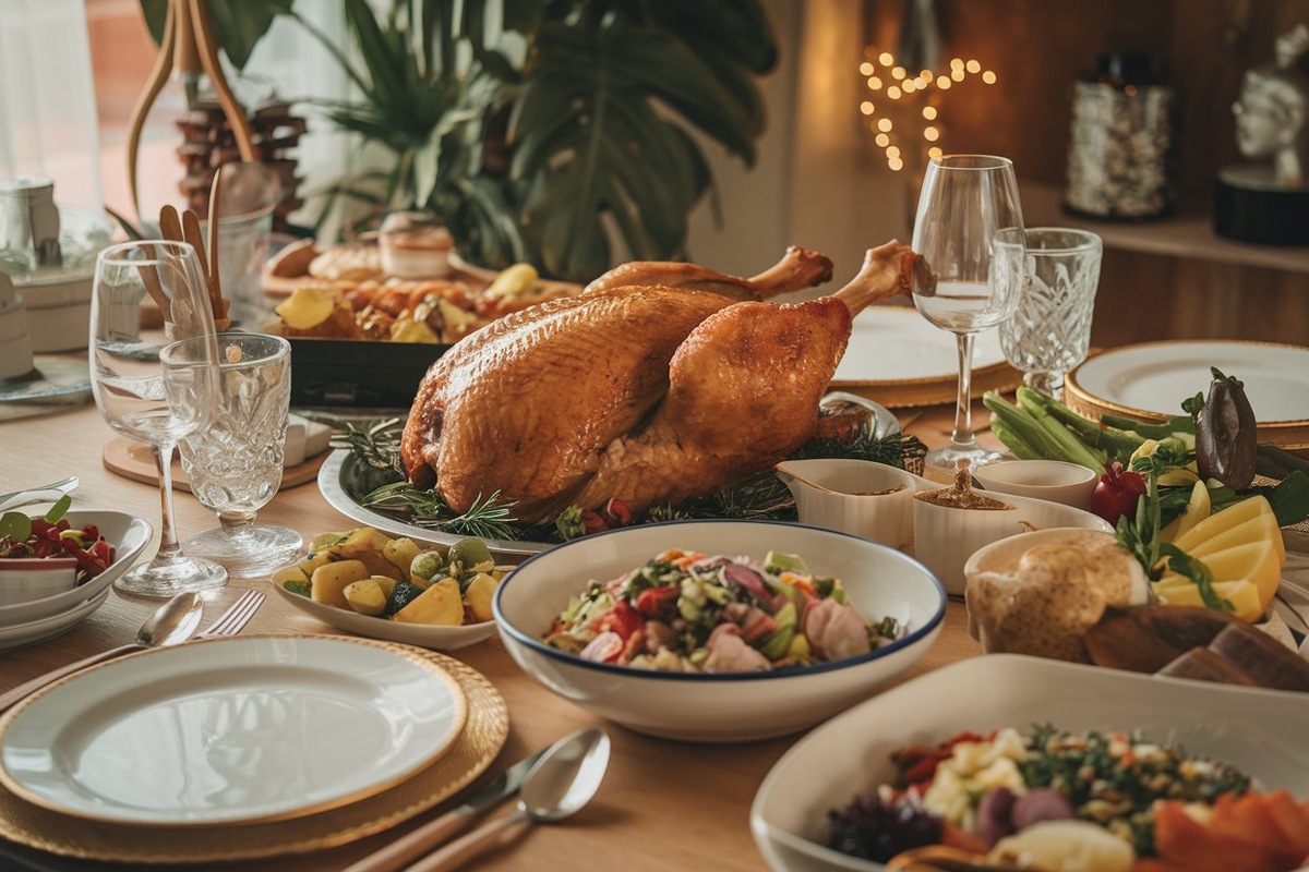 №1_Идеограм - реалистичный новогодний стол, №2_Фьюжнбрейн, №3_Шедеврум