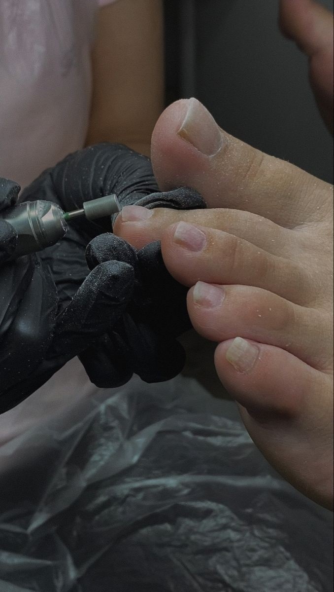 Процесс обработки стопы