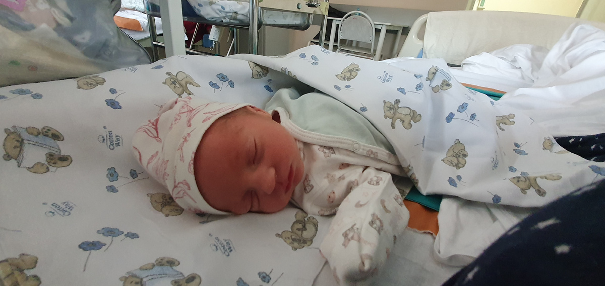 Такой крошка. Сынок Арсений 2800 кг. 50 см.