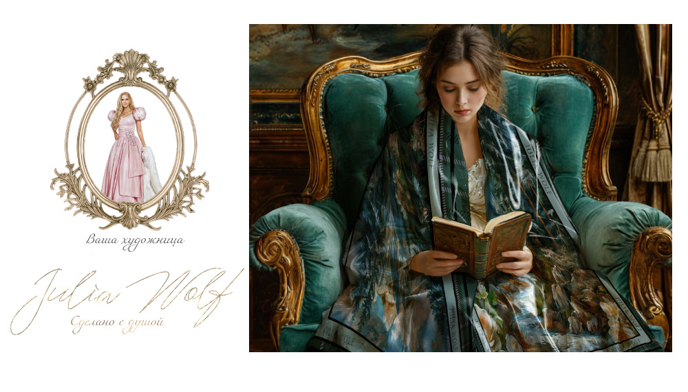 Плед "Снежные горы зимой" в интерьере от талантливой художницы Джулии Вульф