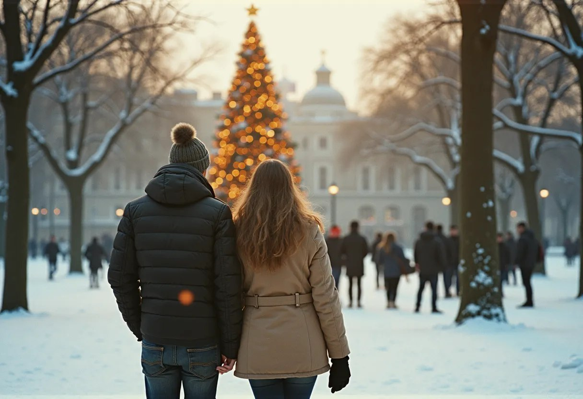 Любовный гороскоп на неделю с 9 по 15 декабря 2024 года. Иллюстрация — Звёзды над городом