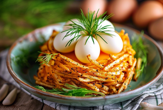    Салат «Гнездо глухаря»