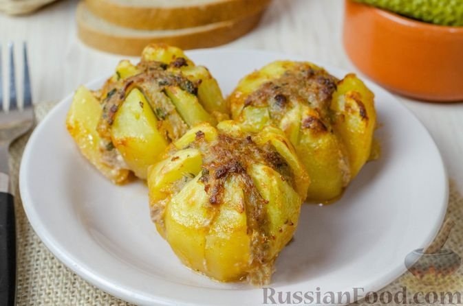 Вкусный и простой ужин. Картофельные "тюльпаны" с фаршем