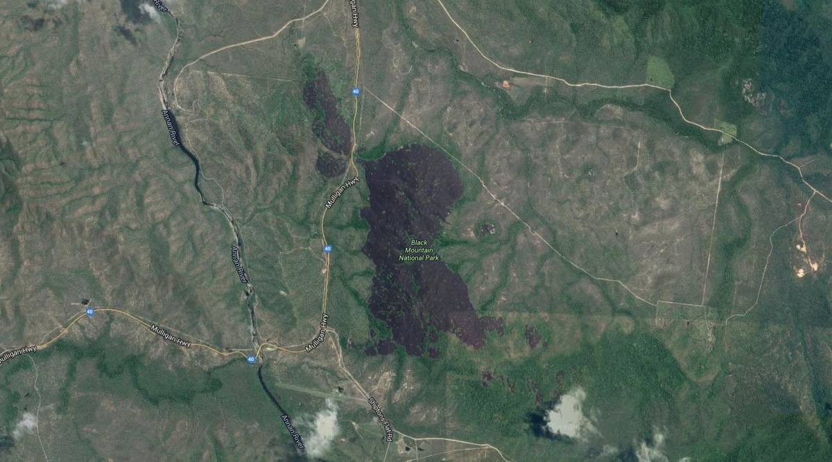 Черная гора на карте Google Earth / © Google