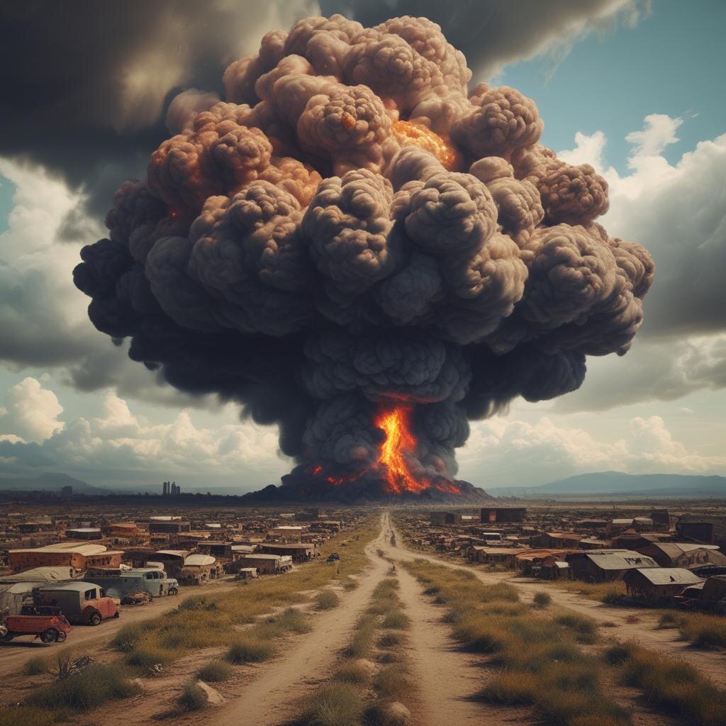 Апокалипсис. Иллюстрация сгенерирована нейросетью