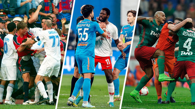 Драки в футболе - один из ярких показателей того, что игрок не контролирует свои эмоции.