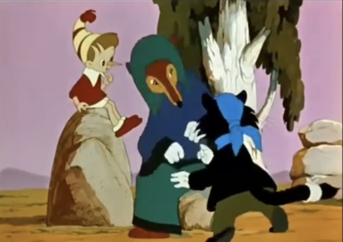 Кадр из м/ф «Приключения Буратино»