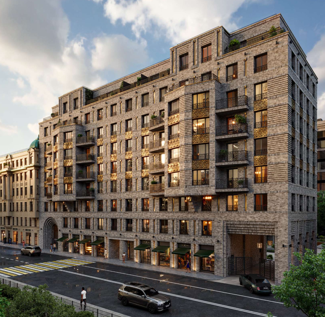 Рендер фасада нового ЖК 