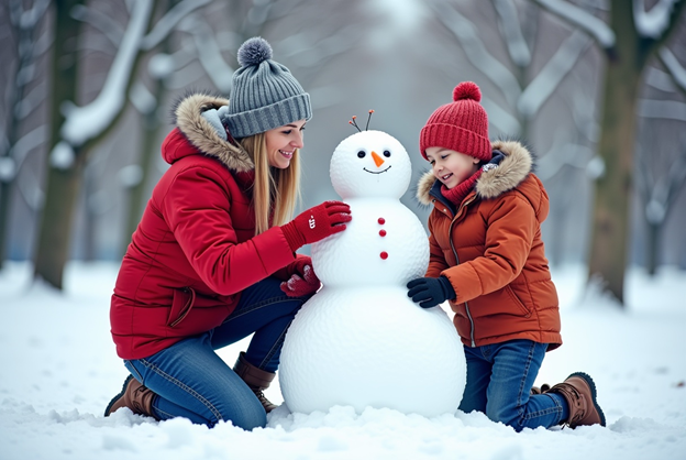 Зимние семейные развлечения