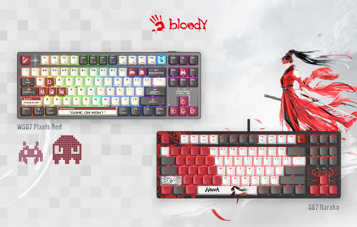 Красные механические свитчи BLMS Red Plus обеспечивают моментальный отклик.
