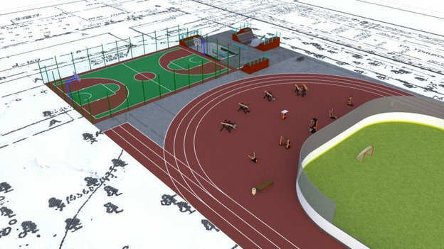    Спортплощадку в Гагаринском парке должны построить до конца лета 2025 года