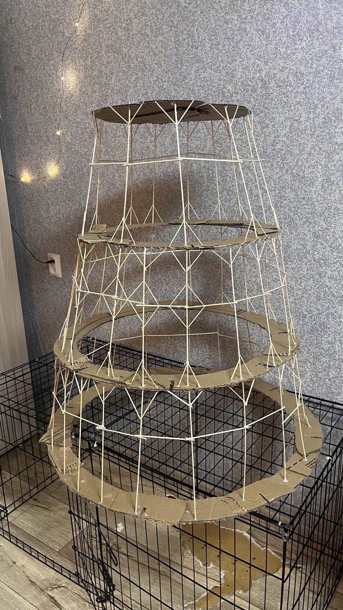 Так выглядит первая часть каркаса 