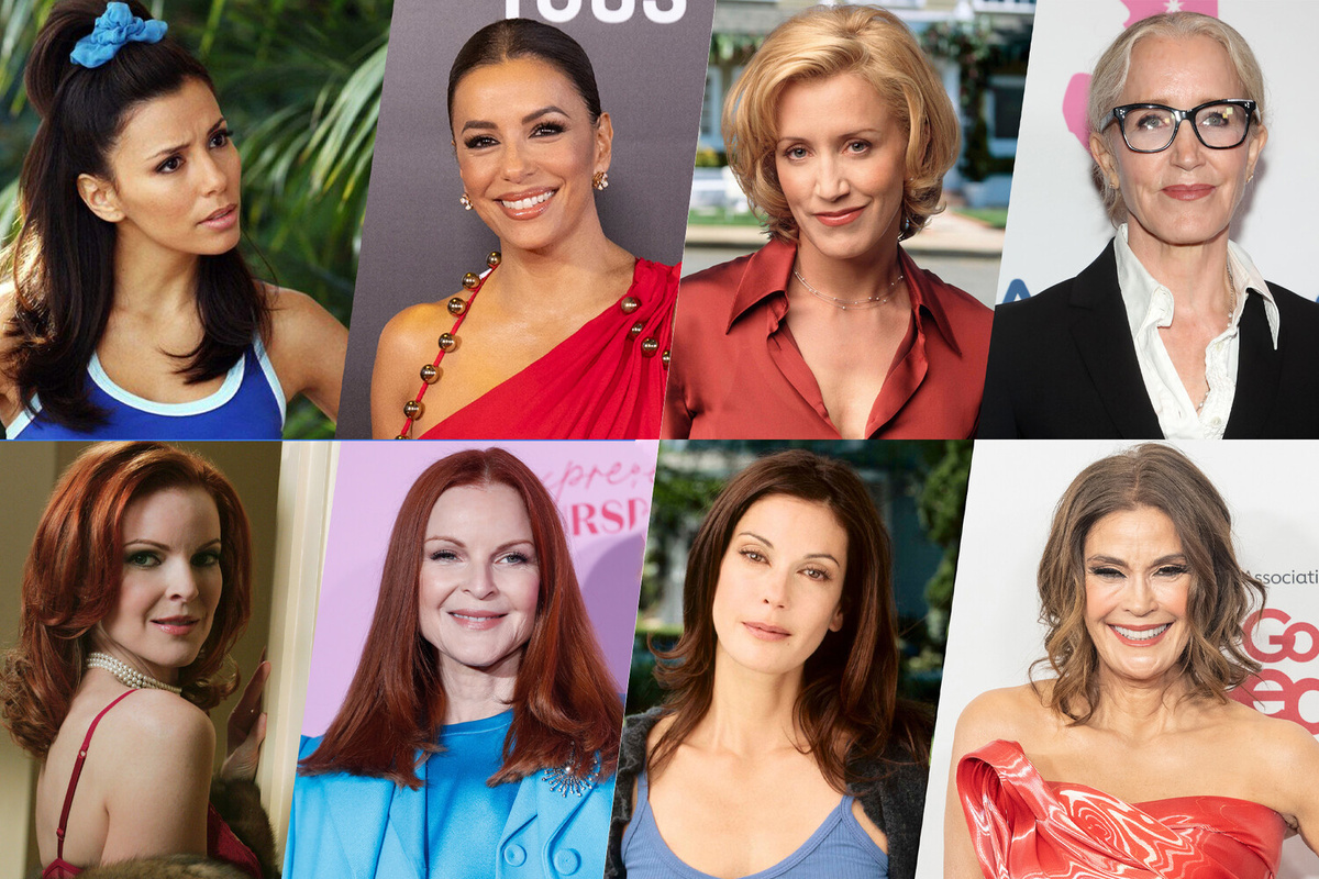 Актрисы «Отчаянных домохозяек»: Ева Лонгория (Габриэль Солис), Фелисити Хаффман (Линетт Скаво), Марсия Кросс (Бри Ван де Камп) и Тери Хэтчер (Сьюзан Майер) ©ABC Studios/Global Look Press