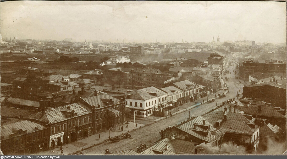 Панорама района Дорогомилово, 1902 год. Вид в сторону Бородинского моста